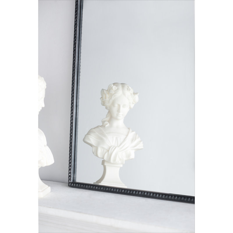 Miroir d'appoint mural Emmeline, Noir, 36 po x 24 po
