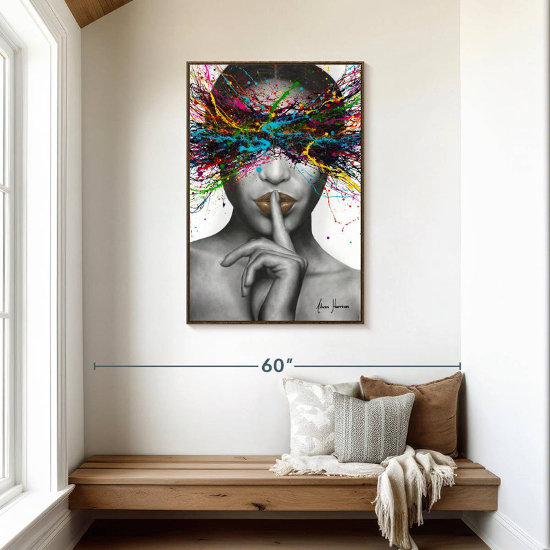 Sounds Of Silence, 29" x 43", Floating Frame Walnut