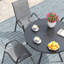 Ensemble de salle à manger de patio 4 personnes avec chaises empilables-324618067-324618076-324618079