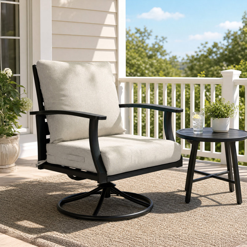 Inch Outdoor Chair Cushion Set, 25"x25", Light Taupe