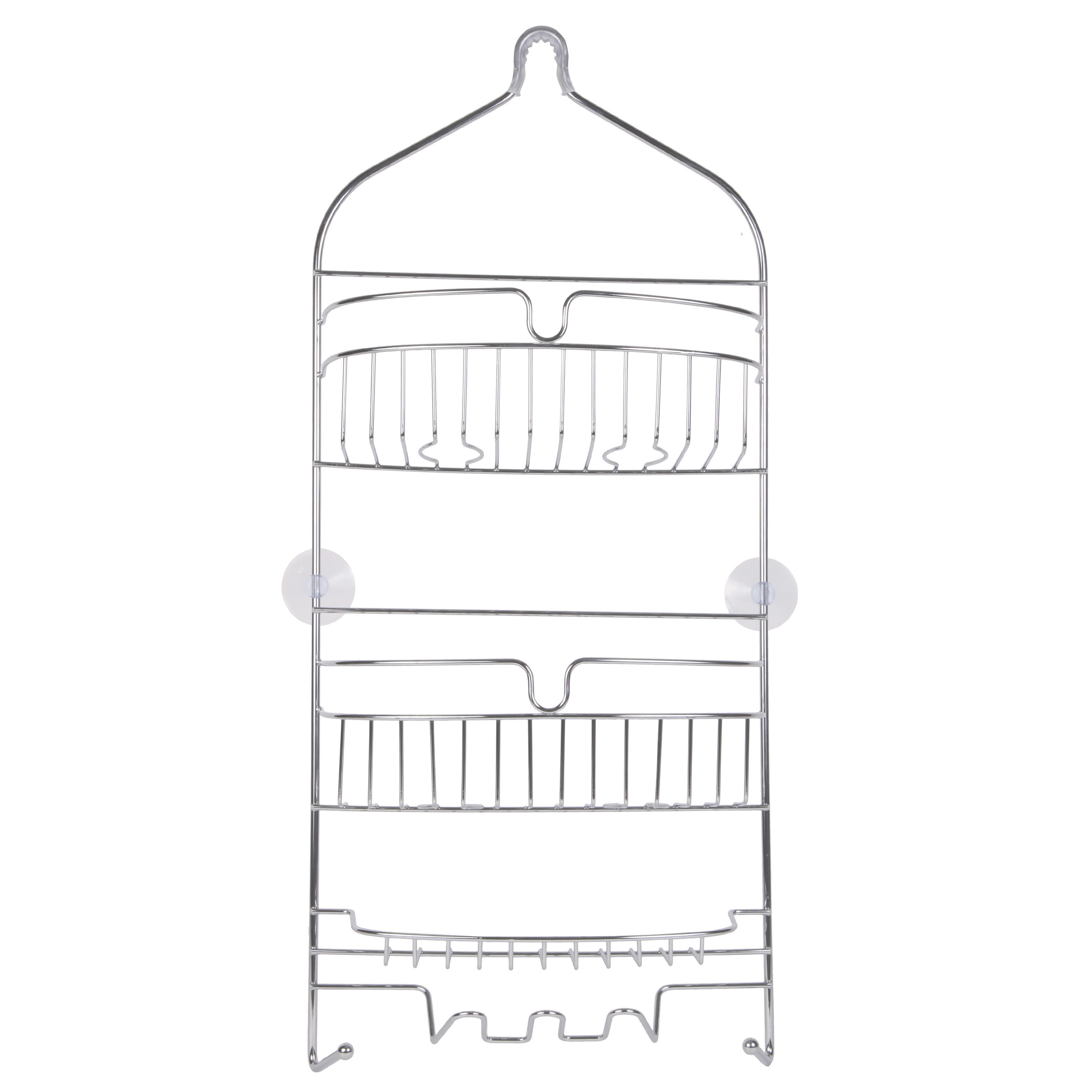 Large 3-Tier Rust-Resistant Metal Hanging Shower Caddy | Wayfair