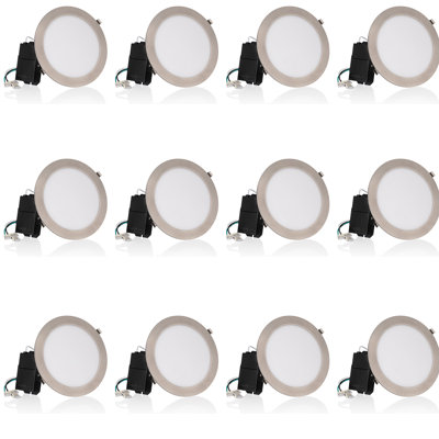 Ensemble d'éclairage encastré 8,94 "ultra-mince à DEL 2700K Remodel IC