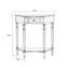 Console demi-cercle en bois massif brun-1258255724