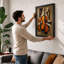Cello in Composition Modern - Framed Print-339304618-339304617