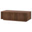 Table basse cannelée 48 po avec base solide en noyer satiné Reyes-1352777631