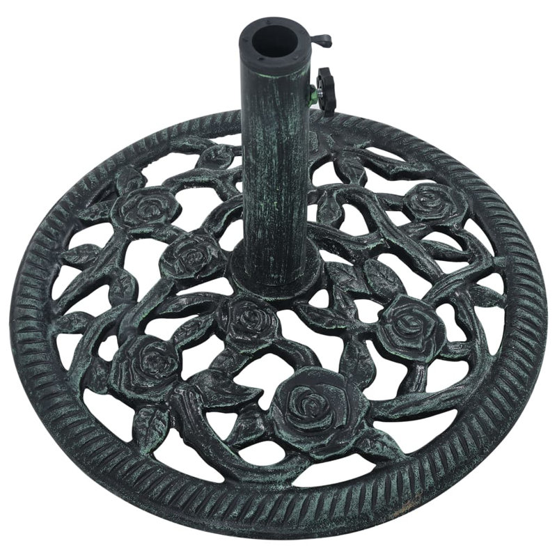 Yasmin 8.25kg Cast Iron Free Standing Umbrella Base, Green