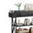 47" Modern Console Table with MDF Board, Metal Legs, 3 Drawers & 3-Tier Storage Shelves-1039505631