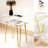 Acrylic Night Stand with Metal Legs Small Transparent Side Table Simple and Modern End Table
