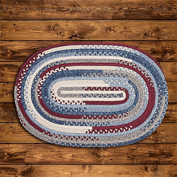 Tapis Concord tissé à la main Surette, Ovale 2 pi x 8 pi
