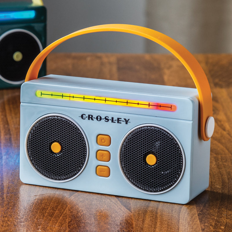 Mini Boombox Portable Bluetooth Speaker, Blue