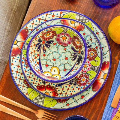 Colors Of Mexico Ceramic Dinner Plates (Pair)