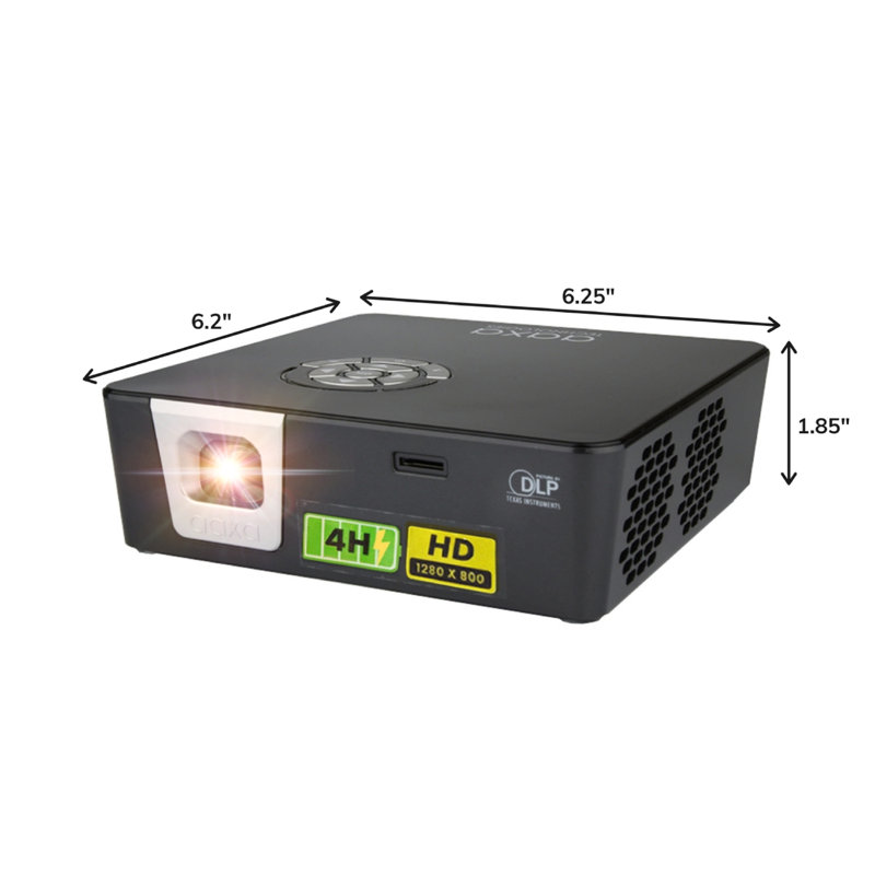 Projecteur Pico Worlds Brightest, AAXA P6X, 4 heures