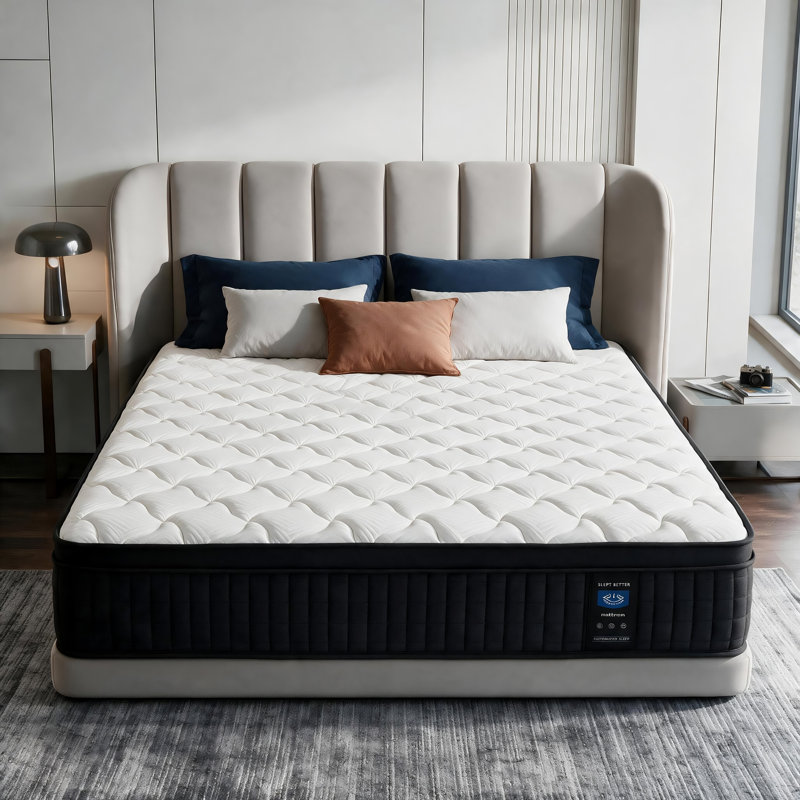 14" Medium Firm Gel Memory Foam Pocket Spring Hybrid Mattress , Pressure Relief, Motion Isolation, CertiPUR-US Certified, 14"