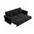 3-In-1 Velvet Convertible Sleeper Sofa, 93.7" W King Pull Out Sofa Bed, With Nailhead Trim & Rolled Arm-1765912646