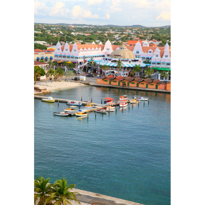 Aruba Harbor par Extravagantni - Photographie sur toile tendue, L 12 po x H 18 po