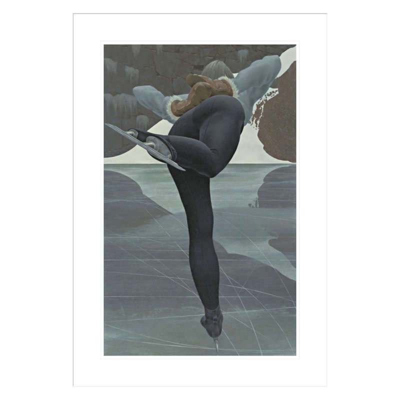 Skater par Alex Colville - estampe numérique encadrée, H 29,5 po x l 20,72 po