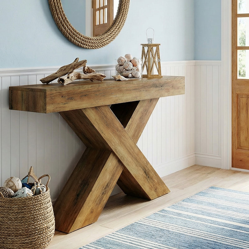 Console en bois 55 po