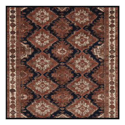 Tapis brun lavable à la machine