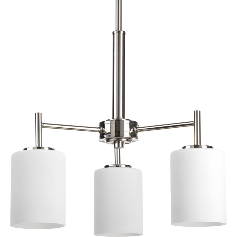 Sarsfield 3 - Light Dimmable Classic / Traditional Chandelier, Polished Nickel