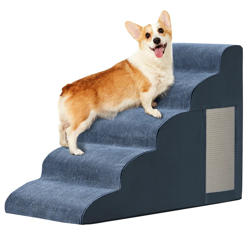 Escaliers pour animaux, escaliers pour petits chiens, marches pour chiens, 5 marches (H 22,6 po x l 15,7 po x P 33 po)