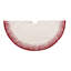 Flora Christmas Tree Skirt in Red