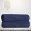 Ruvins Cotton Highly Absorbent Solid and Checkered Border Bath Sheet Set-1032231211