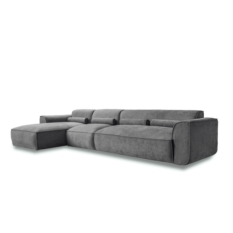 Flex Felix 6 Seater Corner Sofa , Left Hand Facing, Dark Grey