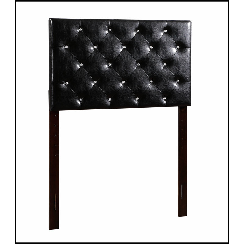 Cadre de lit moderne avec tête de lit, durable et élégant pour une chambre à coucher confortable et élégante, Noir