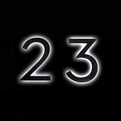 10" LED Backlit House Numbers Kit