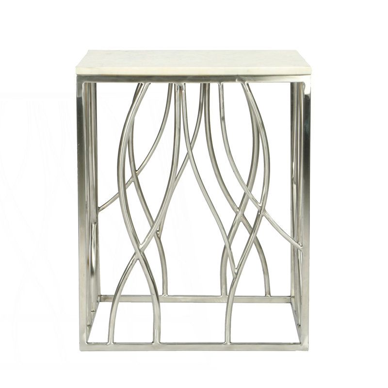 Square Marble End Table