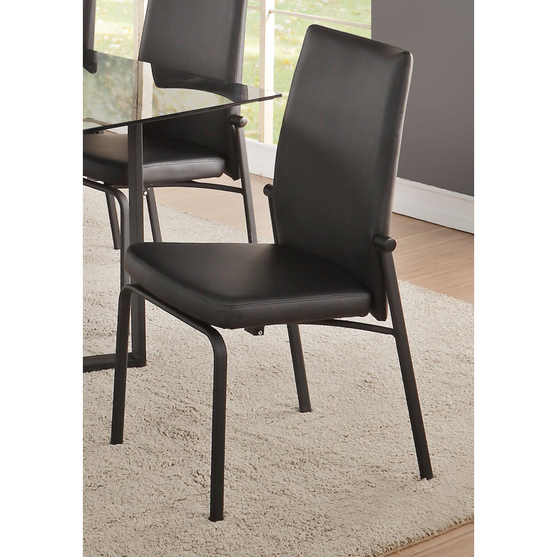 Chaise d'appoint Aleceia, Noir, Noir