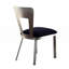 Ensemble de 2 chaises d'appoint en microfibre et en métal