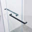 Double porte de douche coulissante sans cadre