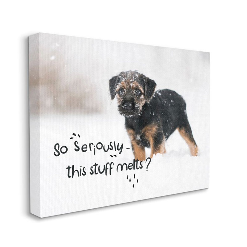 Neige hivernale par Ziwei Li-reproduction de photo, Toile tendue, H 36 po x l 48 po x P 1,5 po