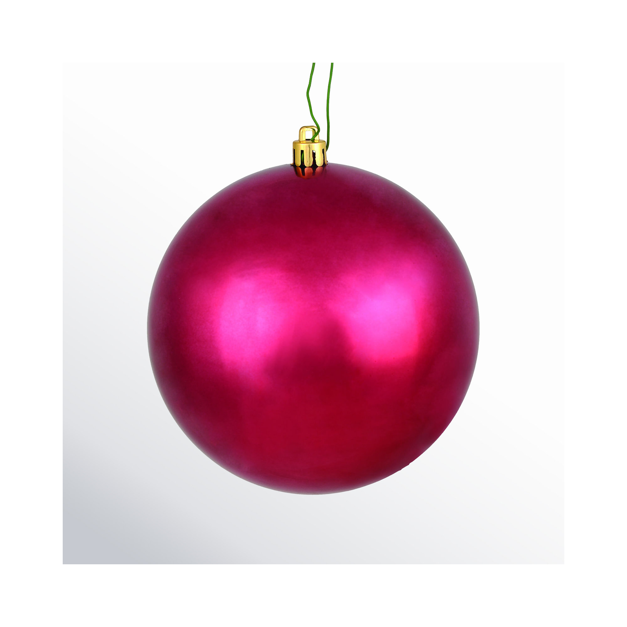 Holiday Décor Ball Ornament, Berry Red Shiny, 2.75" H x 2.75" W x 2.75" D