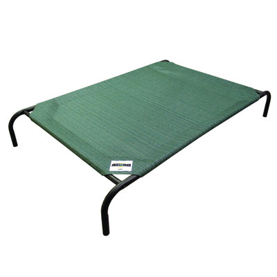 Mckittrick Brunswickchrome Green and Crystal 1-Light 5.5 in. Indoor/Outdoor Mid-Size Raised Camp Bed