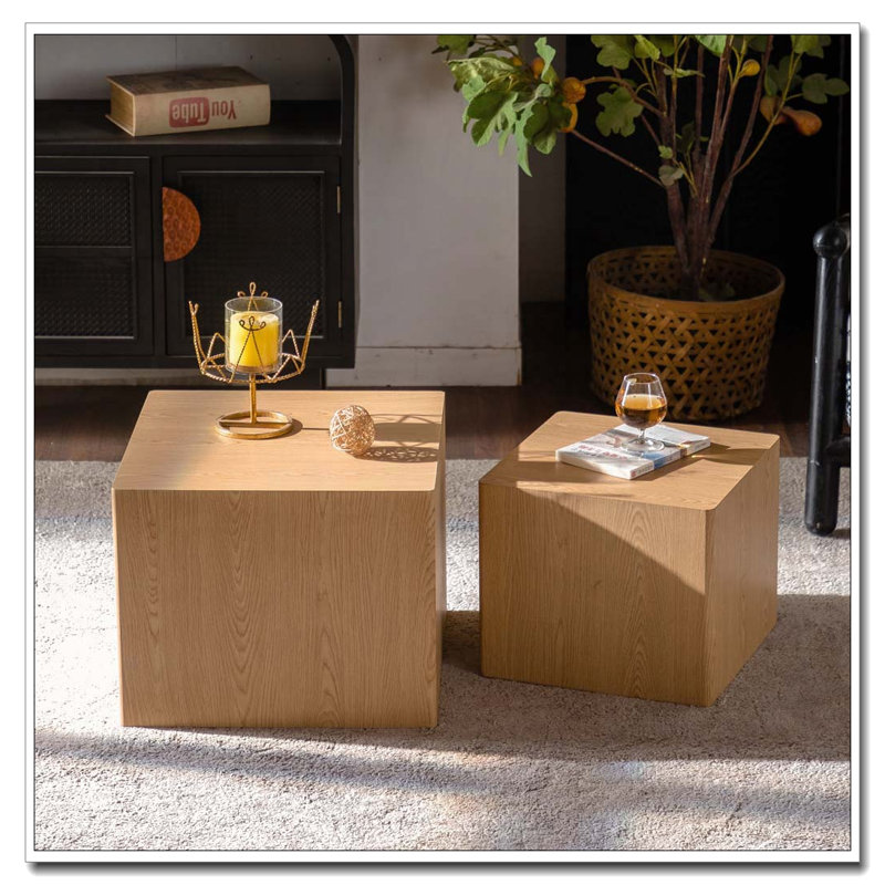MDF Modern Nesting Coffee Table, White