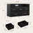 47" Dresser with LED Lights & Charging Station, 5-Drawer Wood Storage Cabinet for Bedroom-162814761
