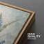 Œuvre botanique bleue de fleurs sauvages, décorations murales florales rétro, impression sur toile encadrée-126136926-126136927