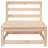 Ophelia & Co. Patio Sofa 3-Seater Solid Wood Pine-558185559