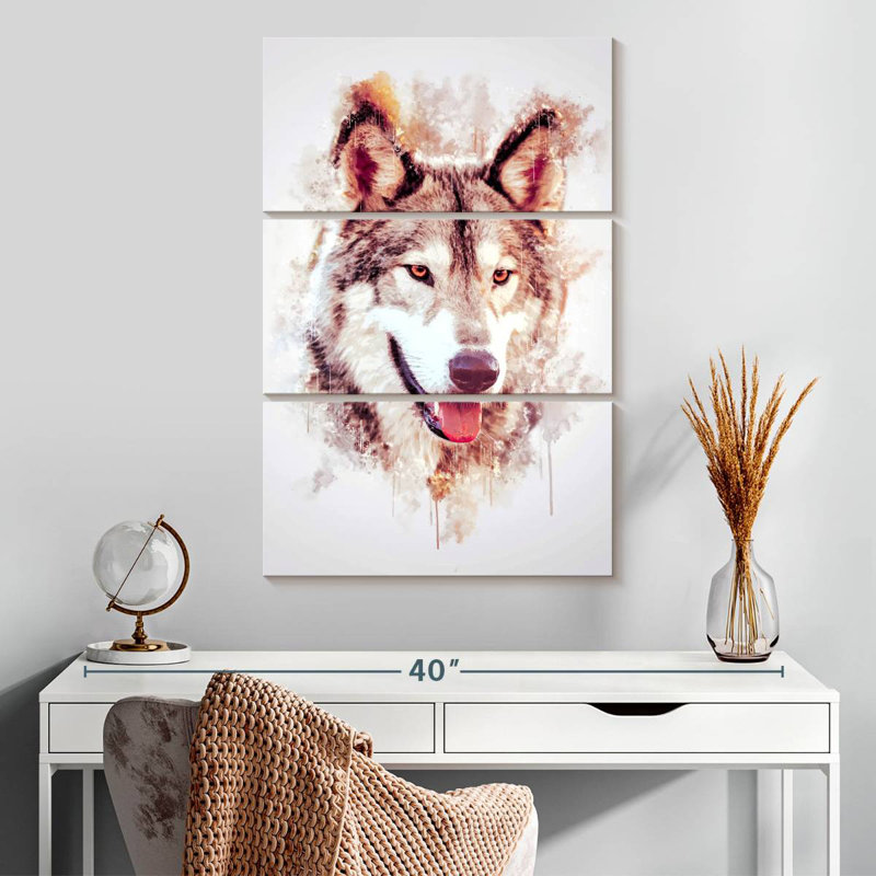 Brampt Wolf's Head, 32" H x 20" W