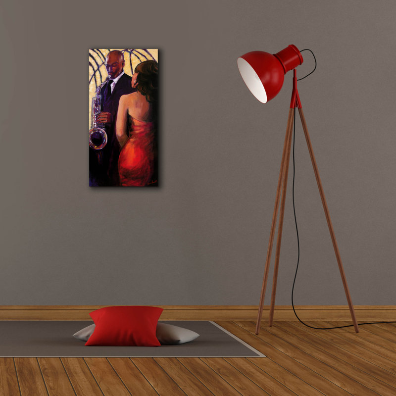 " Sax Seduction " by Monica Stewart, 24" H x 12" W x 0.75" D
