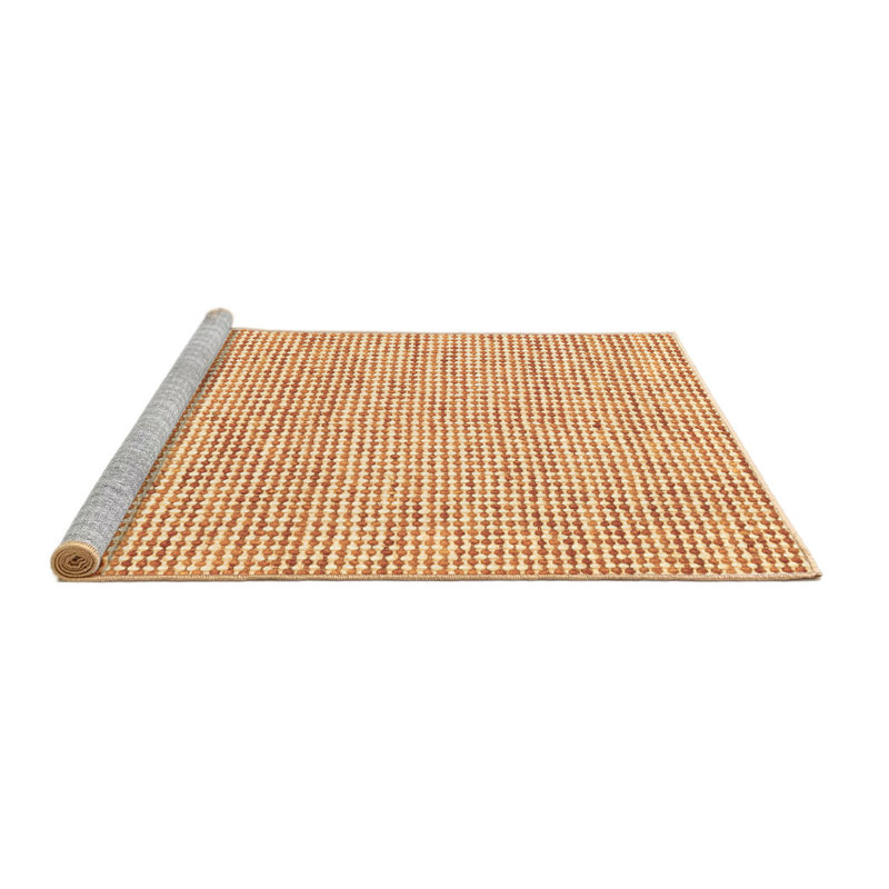 Anjely Washable Geometric Indoor Rug, Round 3'