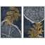 «Peach Grey Grunge», 2 pièces sur toile-99015952-99015953