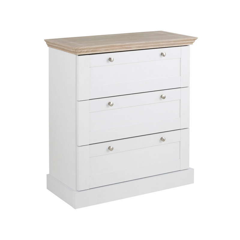 Cragmere Piece Bedroom Set, White/Oak