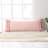 Pink Body Pillow Case, Chic Ruffle Pillow Sham, 20x54 inches, French Country Vintage Ruffled Pillowcase 1 Pack, Soft Washed Microfiber-123119302