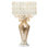 Lampe de table Wedgeworth H 25 po en métal et mosaïque avec cristaux en cascade