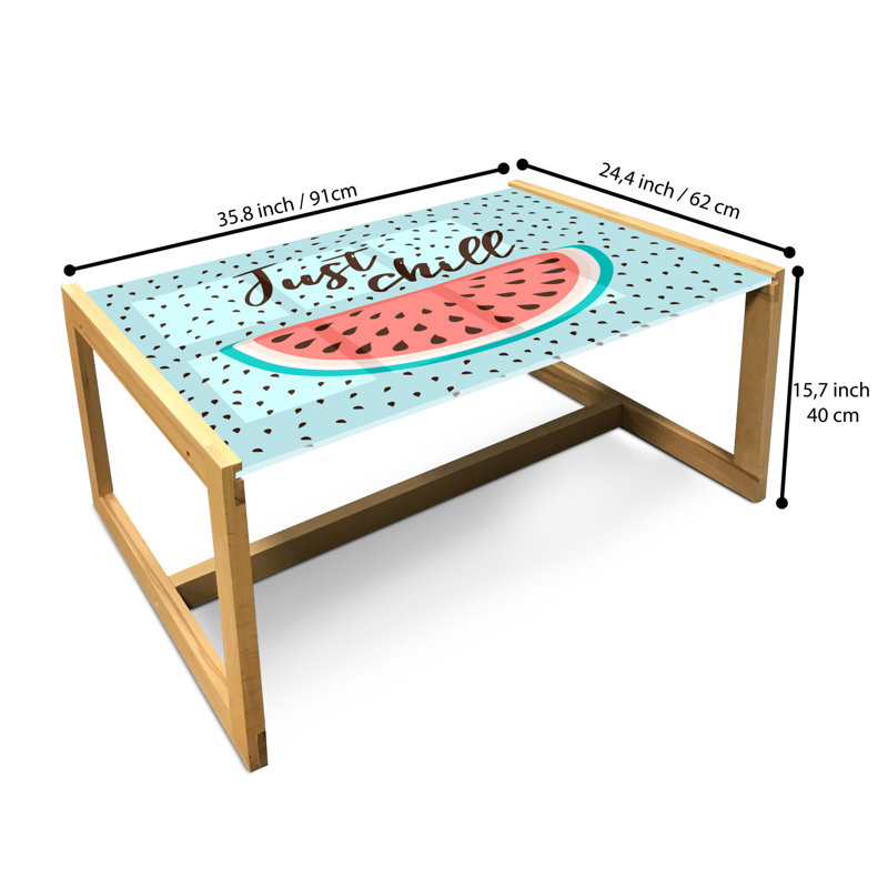 Jaede Sled Coffee Table, 90cm H x 62cm W x 40cm D