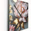 Jaisal - Horloge murale pivoine florale surdimensionnée-242158507