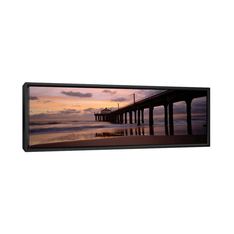 «Manhattan Beach Pier, Manhattan Beach, California», reproduction sur toile tendue, H 20 po x l 60 po x P 1,5 po